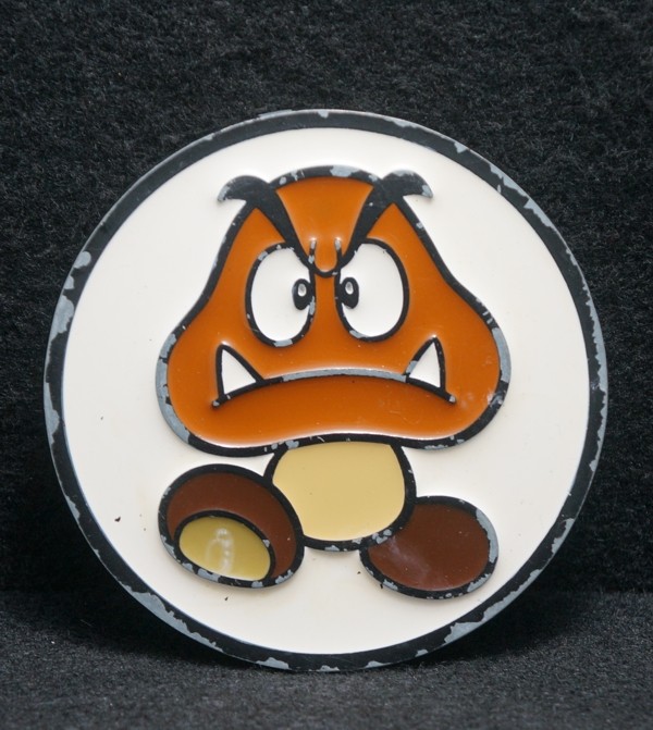 WG07172 COOL VINTAGE 2011 ****MARIO ANGRY MUSHROOM (GOOMBA)**** MENS BELT BUCKLE