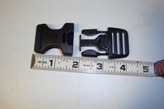 2 X Black plastic triple retention buckles for 1&Prime; belt new w/o tags UTX brand