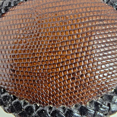 LIZARD skin Belt Buckle Handmade Western Cowboy HANDMADE NEW Authentic brown
