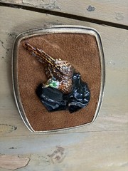 3-D Labrador Retriever Ringneck Pheasant Suede Belt Buckle