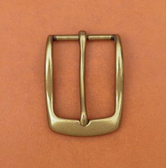 35mm Pin Single Prong Clip Buckle for Men Leather Belt Replacement Retro Brass