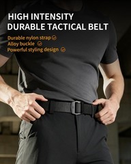 TACTICAL BIRD Men&rsquo;s Nylon Belt, Tactical Belts Breathable Webbing Medium, R08