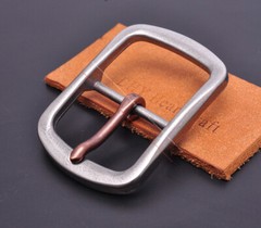 38mm Western Retro Solid Stainless Steel Leathercraft Heel Bar Jeans Belt Buckle
