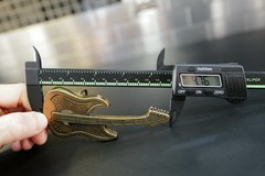 Guitar Belt Buckle – Brass Instrument Music Buckle 4 3/4s inches long Rock