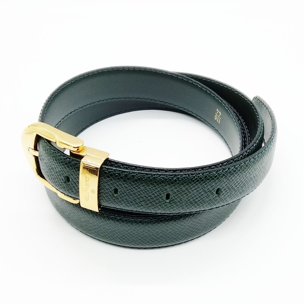 Louis Vuitton Belt Greens Taiga 3982040