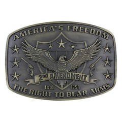 Montana Silversmiths 2nd Amendment Heritage Attitude Buckle