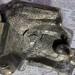 Vtg Dump Truck 80s Belt Buckle 237 Great American Buckle Co 1982 Trucker