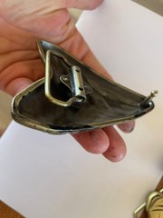 Large Sharks Tooth Belt Buckle Fossil Style Fits 1.5 Inch Western Strap