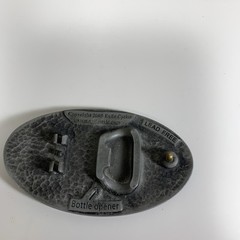 EXILE CYCLES Black Gloss Belt Buckle 4” x 2-3/8”