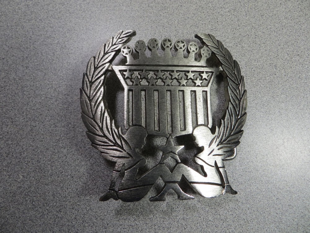 Silver Star Naked Ladies Belt Buckle Stars & Stripes – Trucker