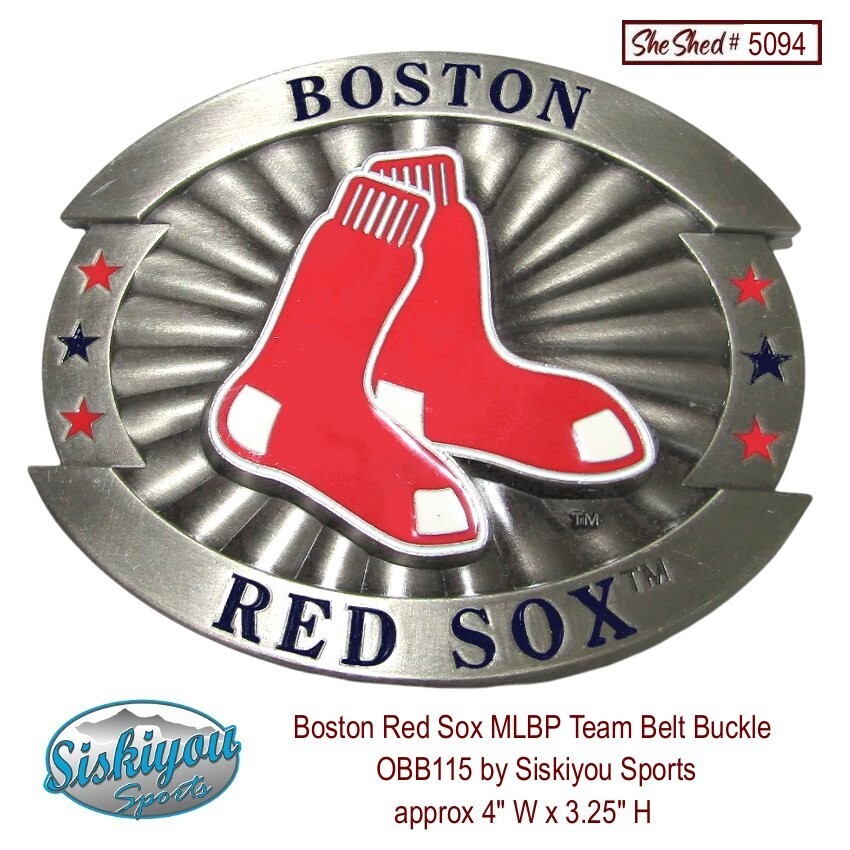 Boston Red Sox MLB Belt Buckle Siskiyou OBB115 3D Enamel Logo Baseball Fan