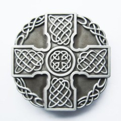 Celtic Totem Cross Western Metal Belt Buckle