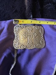 Silver Cross Belt Buckle. Biker. Rocker
