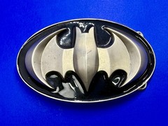 Batman Dc Comics Superhero S07 Black & Grey Raised 3D GTO Oval Belt Buckle