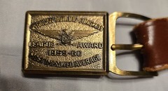 1959-60 ABC Bowling Award Belt Buckle Most Improved Average League Trophy