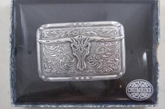 Crumrine Vintage Western Longhorn Skull Belt Buckle 38034