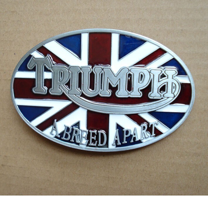 TRIUMPH Union Jack Belt Buckle Outdoor Trend Western Cowboy Casual Waistband