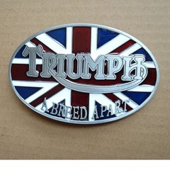 TRIUMPH Union Jack Belt Buckle Outdoor Trend Western Cowboy Casual Waistband