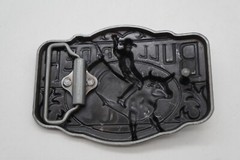 Bull Rider Belt Buckle Cowboy Rodeo Outdoor 3D Blue Enameled