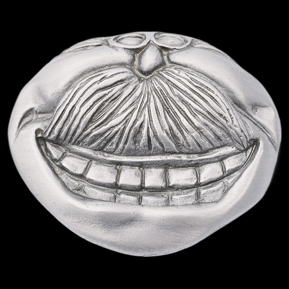 Moustache Mouth Smile Weird Funny Belt Buckle