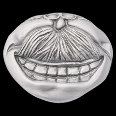 Moustache Mouth Smile Weird Funny Belt Buckle