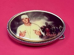 Slim Shady Eminem Led Multi Color Light Flashing Belt Buckle W/ Fresh Battery!