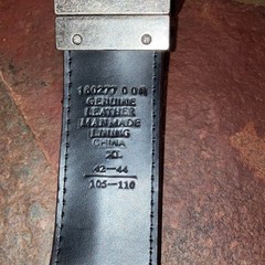 Reversible Brown/Black Leather Belt with Metal Studs and Silver Buckle