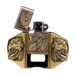 Men&rsquo;s Metal Belt Buckle Lighter – Refillable Novelty Outdoor Accessory