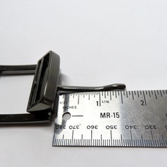 Mens Replacement Belt Buckle Gunmetal Single Prong Fits 1.5 Inch Belt