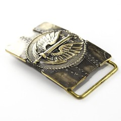 Ukrainian Marines belt buckle , Handmade Ukrainian Naval Infantry Corps solid br