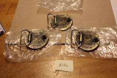 MAC Tools Round Brass Belt Buckle, Great American Buckle, Lmtd Edition, Lot of 3