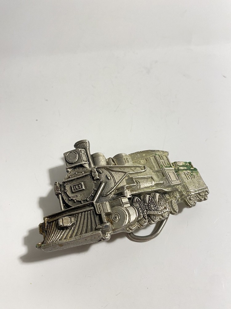 original 1981 Great American Buckle Co. Train Belt Buckle # 275 Made in the USA