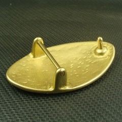 Solid Brass Oval shaped Western Belt Buckle Belt Buckle for 1.25&Prime; Belt Z521