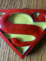 ☄️SUPERMAN 💥Belt Buckle Classic Logo DC Comics s08 GTO