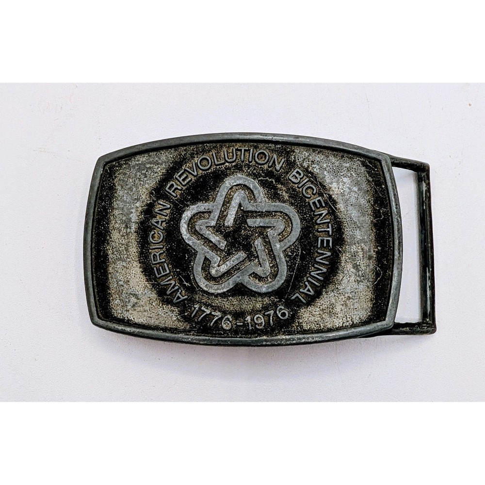 Vintage Lee Co American Revolution Bicentennial 1776-1976 Belt Buckle