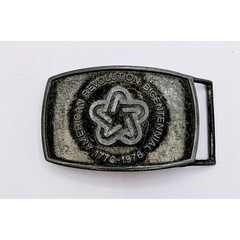 Vintage Lee Co American Revolution Bicentennial 1776-1976 Belt Buckle