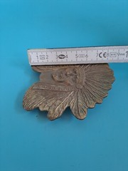 Belt buckle Indian head buckle biker relief sitting bull Sioux