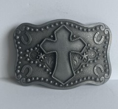 Wrangler Men&rsquo;s Gray Silver Belt Buckle 2013