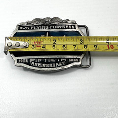 Vintage 1985 B-17 Flying Fortress 50th Ann Belt Buckle Limited Edition #1393