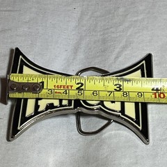 Tapout Logo Black & Off White Enamel MMA Mixed Martial Arts Metal Belt Buckle