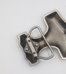 Viking Thor&rsquo;s Hammer Mjolnir Belt Buckle Silver Tone Norse Mythology Accessory