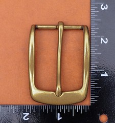 35mm Pin Single Prong Clip Buckle for Men Leather Belt Replacement Retro Brass