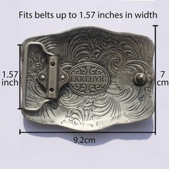 Western Belt Buckles for Men Cowboy Belt Buckle American Patriotic Buffalo Belt