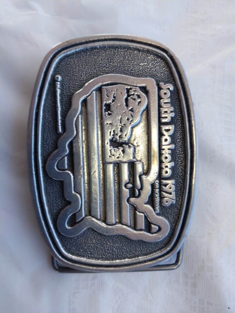 1976 DEZY South Dakota Bicentennial Belt Buckle,