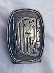 1976 DEZY South Dakota Bicentennial Belt Buckle,