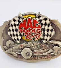 Mac Tools Racing Belt Buckle #21 Brabham Great American Buckle Co Made In USA