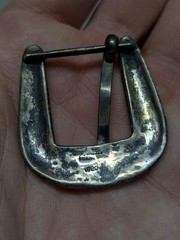 vintage 4PC belt buckle set STERLING SILVER handcrafted RANGER western NAVAJO