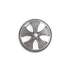 303-AN-SIL Men&rsquo;s Hip Hop Antique Silver Spinner Rim Rotating Axis Belt Buckle