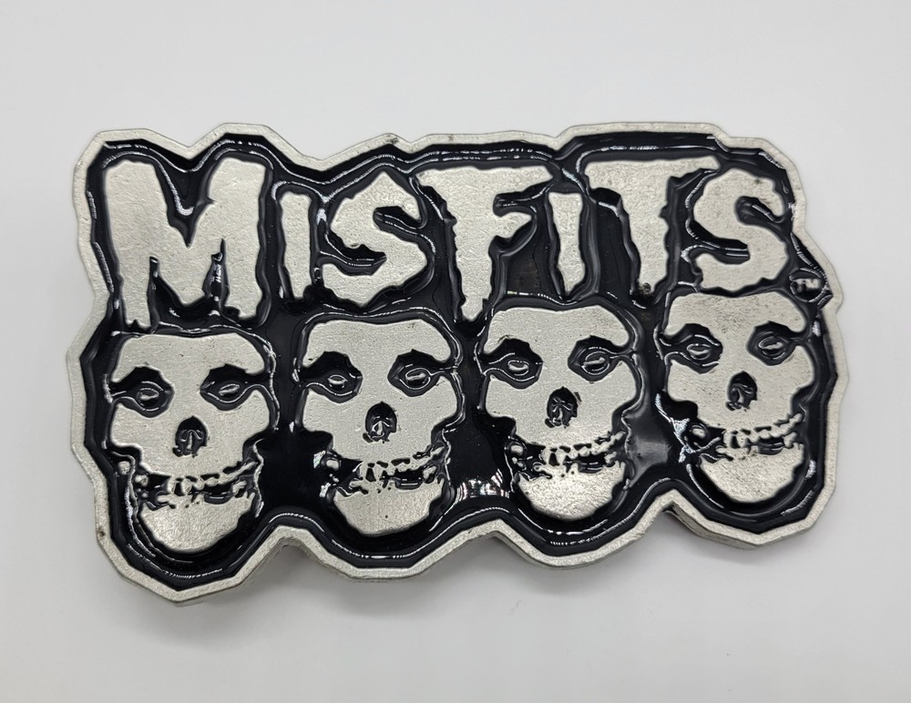Official Misfits Enamel Metal Belt Buckle 2005 00s Heavy Metal