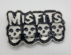 Official Misfits Enamel Metal Belt Buckle 2005 00s Heavy Metal